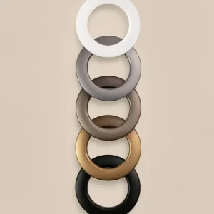 Öljetter i plast för  26-28 mm gardinstång, 100-pack