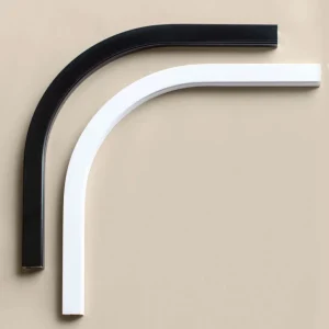 Vinkelböj för gardinskena U-skena