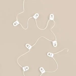 U-glid på lina, vit och svart