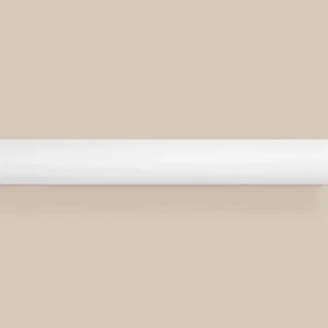 Trästång, vit 28 mm