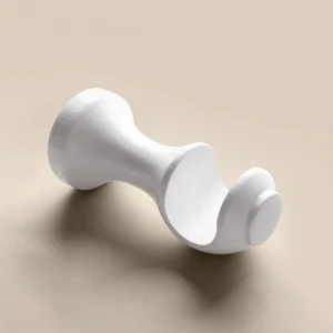 Gardinstångsfäste trä, vit