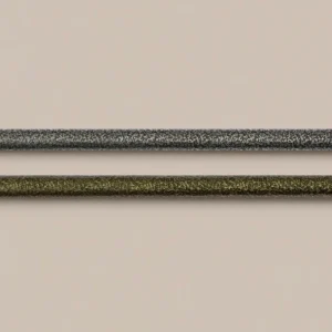 Gardinstång, svartguld och svartsilver, 20 mm, flera längder