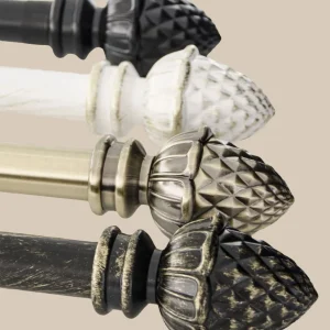 Gardinstång Kotte, reglerbar, olika längder och färger, 25/28 mm