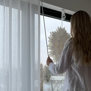 Dragstav, vit och silver, flera längder