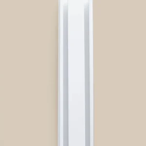 Flerspårsskena, 2-spår, vit, måttillverkad