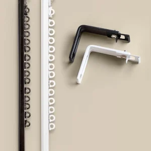 Gardinskena U-skena, måttillverkad, väggmonterad