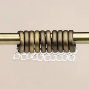 Gardinring Orbit, antikmässing, 10 st