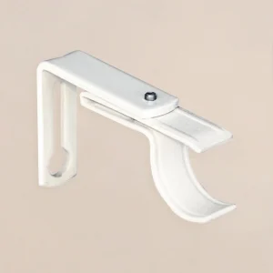 Väggfäste Clips, vit, flera storlekar