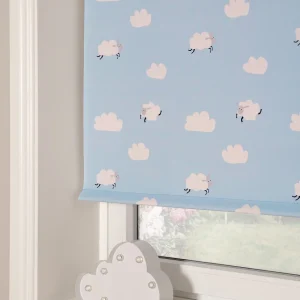 Mörkläggande barnrullgardin Dream, blå