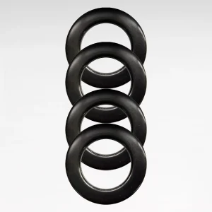 Öljetter i plast, svart, 10 st