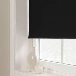 Mörkläggande rullgardin, svart, 28 mm, måttillverkad