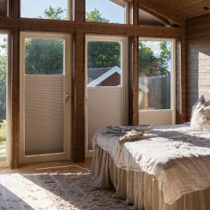 Plisségardin Cord Control, mörkläggande, honeycomb