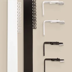 Gardinskena Cabin, måttillverkad, vägg- eller takmonterad, rullglid, extra lång