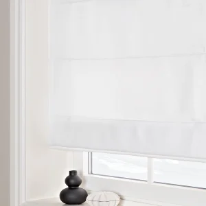 Hissgardin Vida, kulkedja, måttillverkad, vit