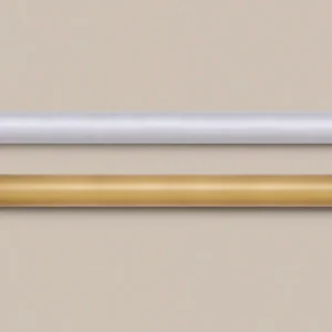 Gardinstång 28 mm, 140 cm, silver eller mattmässing