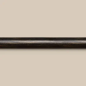 Gardinstång, 28 mm, 130 cm, svartguld