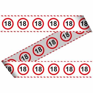 18 års trafikskylt spärrtejp 15 m