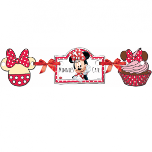 Banderoll med rött band Mimmi Pigg 110 cm