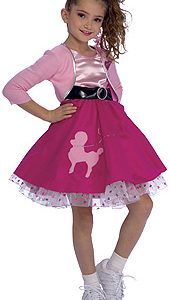 Flicka 50-tal Maskeraddräkt Barn