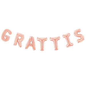 Folieballong ”GRATTIS” Rosé 41 cm