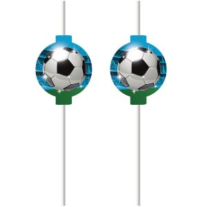 Fotboll Sugrör 4-pack