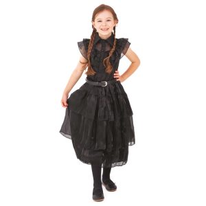 Gotisk Elegant Flickdräkt – Svart