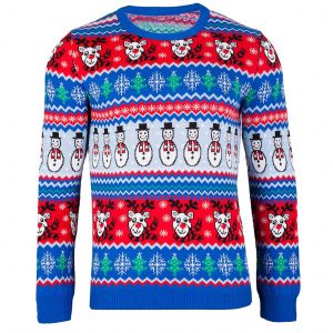 Jultröja Comic Xmas Blå