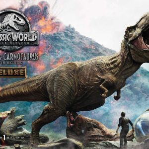 Jurassic World: Fallen Kingdom Statue 1/15 T-Rex & Carnotaurus Deluxe Version 90 cm