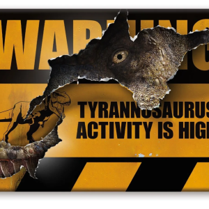 JURASSIC WORLD – T-Rex Sign – Magnet