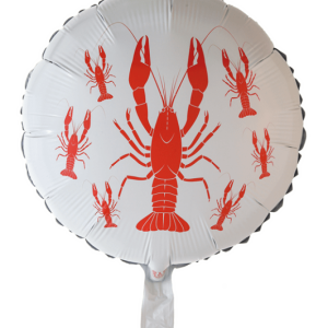 Kräftskiva heliumballong rund