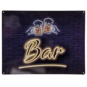 Metallskylt ”Bar” 30x40cm