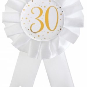 Rosett Vit & Guld 30 år