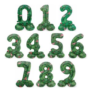 Sifferballong Stående Jungle Vibe 72 cm ”0-9”