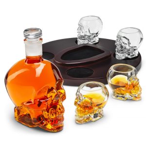 Skalle Karaff inkl. 4 Shotglas