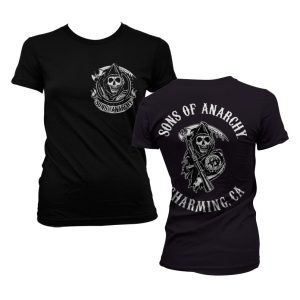 Sons Of Anarchy SOA Full CA Backprint Girly T-Shirt