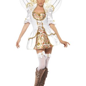 STEAMPUNK VICTORIAN CLOCKWERK ÄNGLAKOSTYM