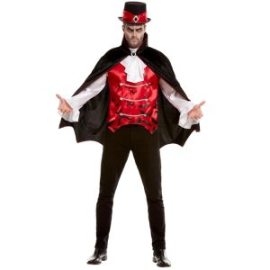 Vampyr Maskeraddräkt Herr Svart & Röd