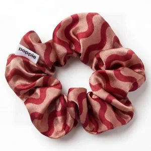 Scrunchie 100% Mulberry Silk Burgundy
